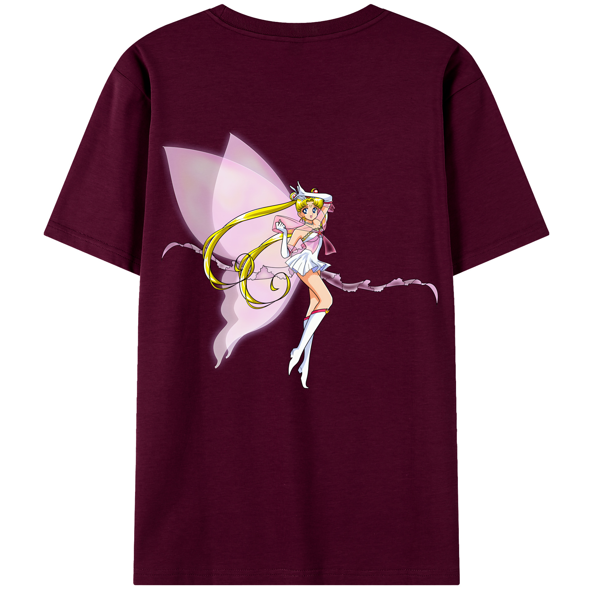 （画像用） 美少女戦士セーラームーン 月野 うさぎ つきの うさぎ Sailor Moon Tsukino Usagi レディース半袖Tシャツ(バックプリント)